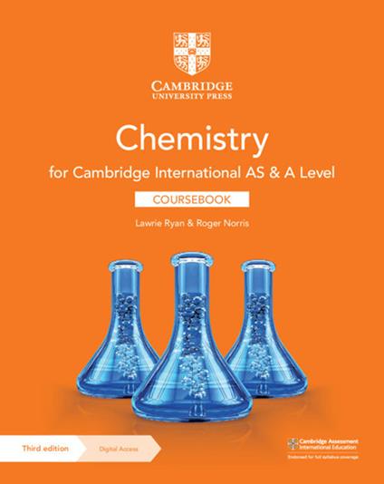 Cambridge International AS & A Level Chemistry Coursebook with Digital Access (2 Years) - Lawrie Ryan,Roger Norris - cover