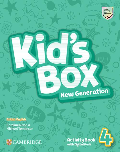 Kid's Box New Generation Level 4 Activity Book with Digital Pack British English - Caroline Nixon,Michael Tomlinson - cover