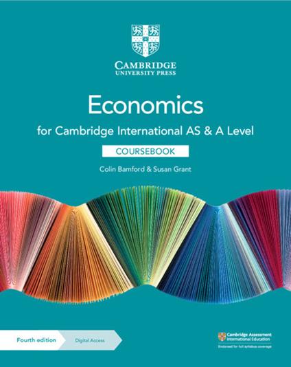 Cambridge International AS & A Level Economics Coursebook with Digital Access (2 Years) - Colin Bamford,Susan Grant - cover