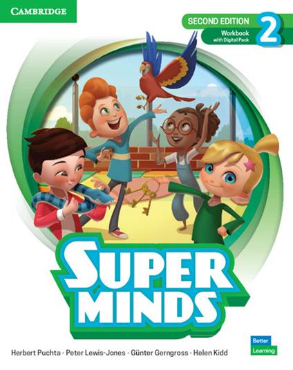 Super Minds Level 2 Workbook with Digital Pack British English - Herbert Puchta,Peter Lewis-Jones,Gunter Gerngross - cover