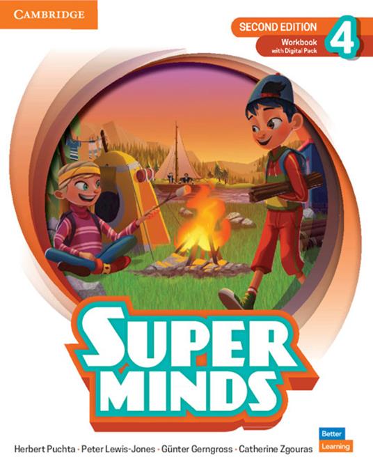 Super Minds Level 4 Workbook with Digital Pack British English - Herbert Puchta,Peter Lewis-Jones,Gunter Gerngross - cover