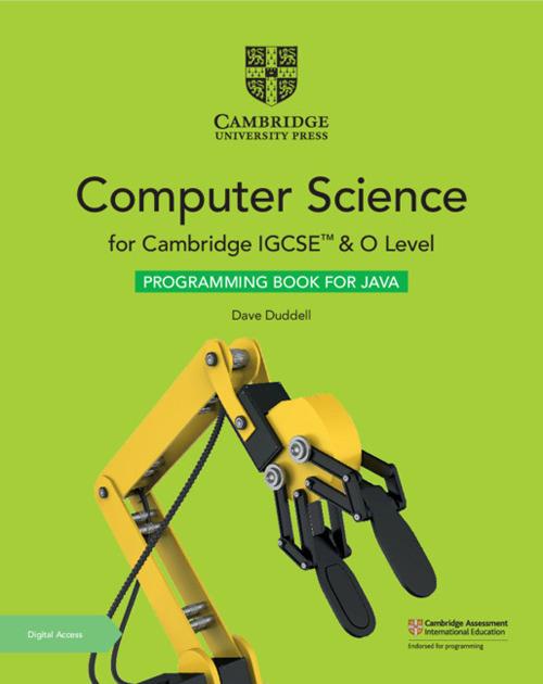 Cambridge IGCSE (TM) and O Level Computer Science Programming Book for Java with Digital Access (2 Years) - Dave Duddell - cover