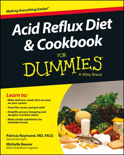 Acid Reflux Diet & Cookbook For Dummies - Patricia Raymond,Michelle Beaver - cover