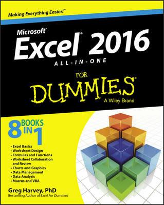 Excel 2016 All-In-One For Dummies - G Harvey - cover