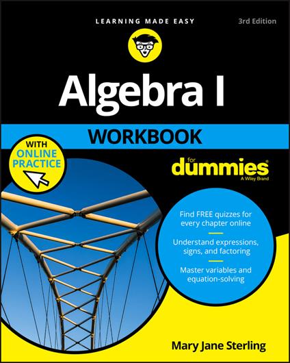 Algebra I Workbook For Dummies - Mary Jane Sterling - cover