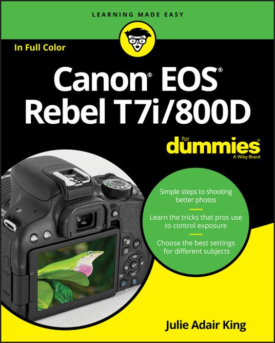 Canon EOS Rebel T7i/800D For Dummies - Julie Adair King - cover