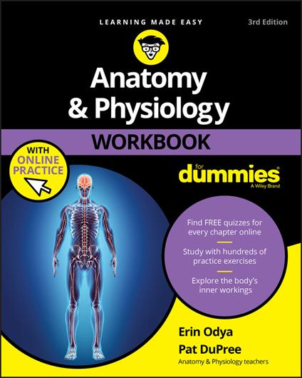 Anatomy & Physiology Workbook For Dummies with Online Practice - Erin Odya,Pat DuPree - cover