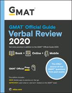 GMAT Official Guide 2020 Verbal Review: Book + Online Question Bank