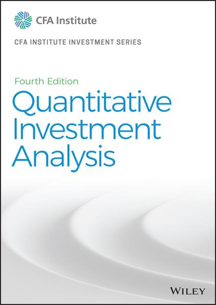 Quantitative Investment Analysis - CFA Institute - cover