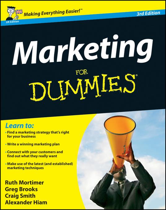 Marketing For Dummies - Ruth Mortimer,Gregory Brooks,Craig Smith - cover