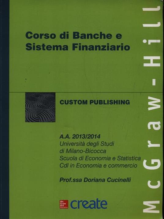 Corso di banche e sistema finanziario - copertina