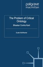 The Problem of Critical Ontology