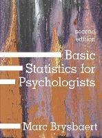 Basic Statistics for Psychologists - Marc Brysbaert - cover