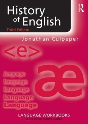 History of English - Jonathan Culpeper - cover