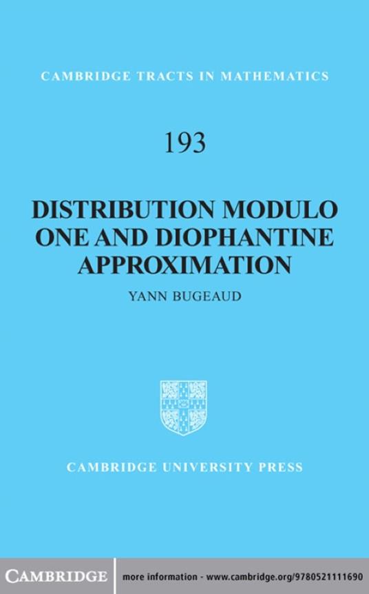 Distribution Modulo One and Diophantine Approximation