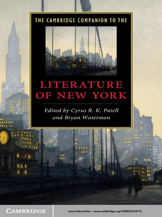 The Cambridge Companion to the Literature of New York