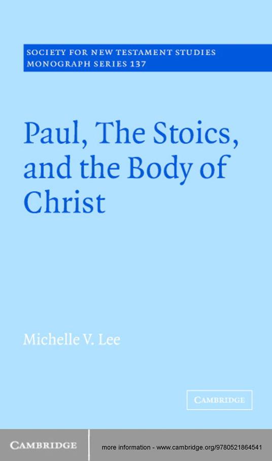 Paul, the Stoics, and the Body of Christ