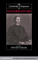 The Cambridge Companion to Malebranche