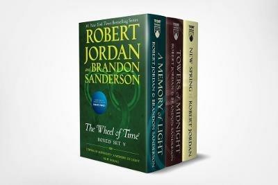 Wheel of Time Premium Boxed Set V: Book 13: Towers of Midnight, Book 14: A Memory of Light, Prequel: New Spring - Robert Jordan - cover