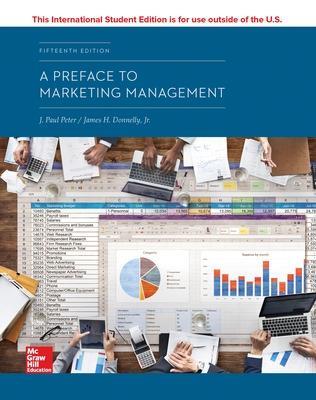 ISE A Preface to Marketing Management - J. Paul Peter,James Donnelly - cover