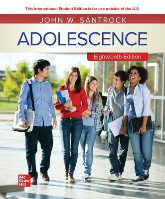 Adolescence ISE - John Santrock - cover