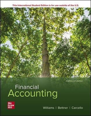 ISE Financial Accounting - Jan Williams,Mark Bettner,Joseph Carcello - cover