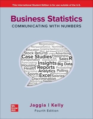 Business Statistics: Communicating with Numbers ISE - Sanjiv Jaggia,Alison Kelly - cover