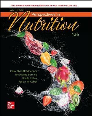 Wardlaw's Perspectives in Nutrition ISE - Carol Byrd-Bredbenner,Jacqueline Berning,Danita Kelley - cover