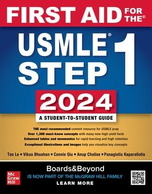 First Aid for the USMLE Step 1 2024 - Tao Le,Vikas Bhushan,Connie Qiu - cover