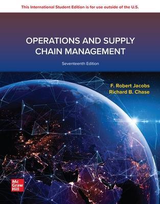 Operations and Supply Chain Management ISE - F. Robert Jacobs,Richard Chase - cover