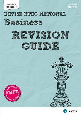 Pearson REVISE BTEC National Business Revision Guide inc online edition - 2023 and 2024 exams and assessments - Diane Sutherland,Jon Sutherland,Steve Jakubowski - cover