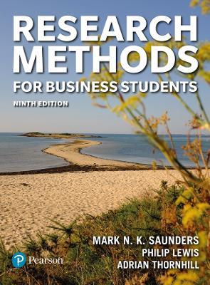 Research Methods for Business Students - Mark Saunders,Philip Lewis,Adrian Thornhill - cover