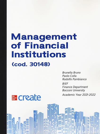 Management of financial institutions - copertina