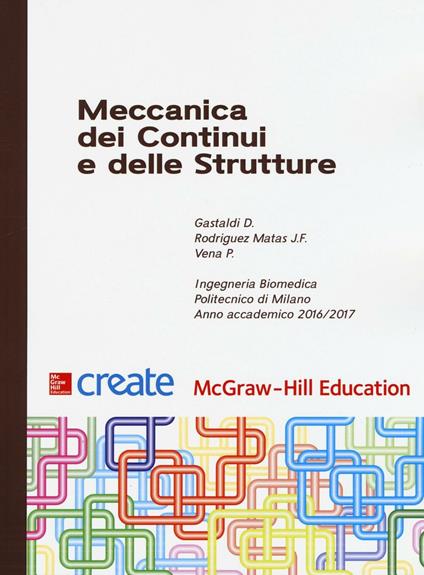 Meccanica dei continui e delle strutture - copertina