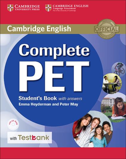 Complete PET Student's Book with Answers with CD-ROM and Testbank - Emma Heyderman,Peter May - cover