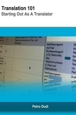 Translation 101: Starting Out as A Translator - Petro Dudi - cover