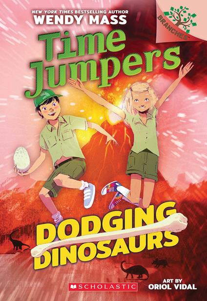 Dodging Dinosaurs: A Branches Book (Time Jumpers #4) - Wendy Mass,Oriol Vidal - ebook