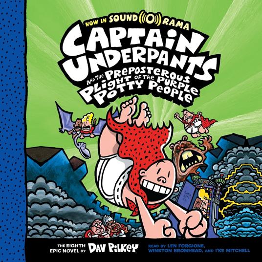 Captain Underpants and the Preposterous Plight of the Purple Potty People: Color Edition (Captain Underpants #8)