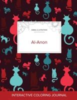 Adult Coloring Journal: Al-Anon (Animal Illustrations, Cats) - Courtney Wegner - cover