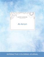 Adult Coloring Journal: Al-Anon (Butterfly Illustrations, Clear Skies) - Courtney Wegner - cover