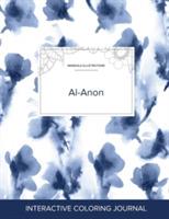 Adult Coloring Journal: Al-Anon (Mandala Illustrations, Blue Orchid) - Courtney Wegner - cover