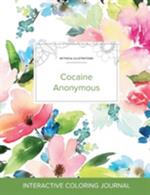 Adult Coloring Journal: Cocaine Anonymous (Mythical Illustrations, Pastel Floral)