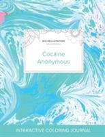 Adult Coloring Journal: Cocaine Anonymous (Sea Life Illustrations, Turquoise Marble) - Courtney Wegner - cover