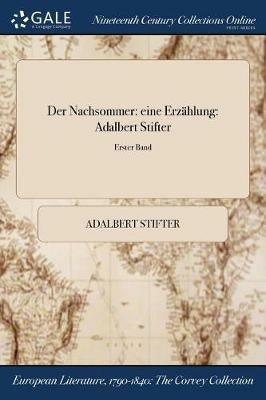 Der Nachsommer: Eine Erzahlung: Adalbert Stifter; Erster Band - Adalbert Stifter - cover