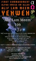 First Commandment Alpha Omega Om Allah Alif Lam Meem Yehweh