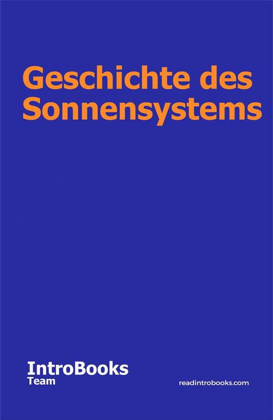 Geschichte des Sonnensystems