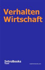 Verhalten Wirtschaft