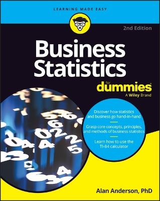 Business Statistics For Dummies - Alan Anderson - cover
