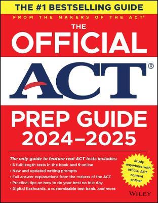 The Official ACT Prep Guide 2024-2025: Book + 9 Practice Tests + 400 Digital Flashcards + Online Course - ACT - cover
