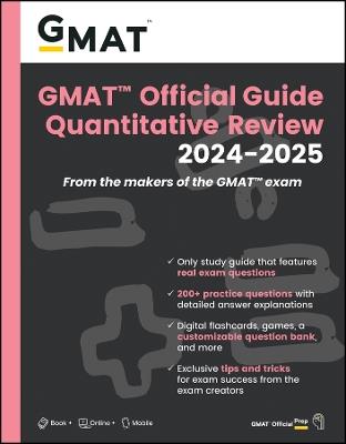 GMAT Official Guide Quantitative Review 2024-2025: Book + Online Question Bank - GMAC (Graduate Management Admission Council) - cover
